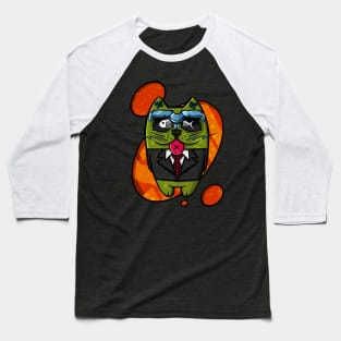 Agent cat Baseball T-Shirt